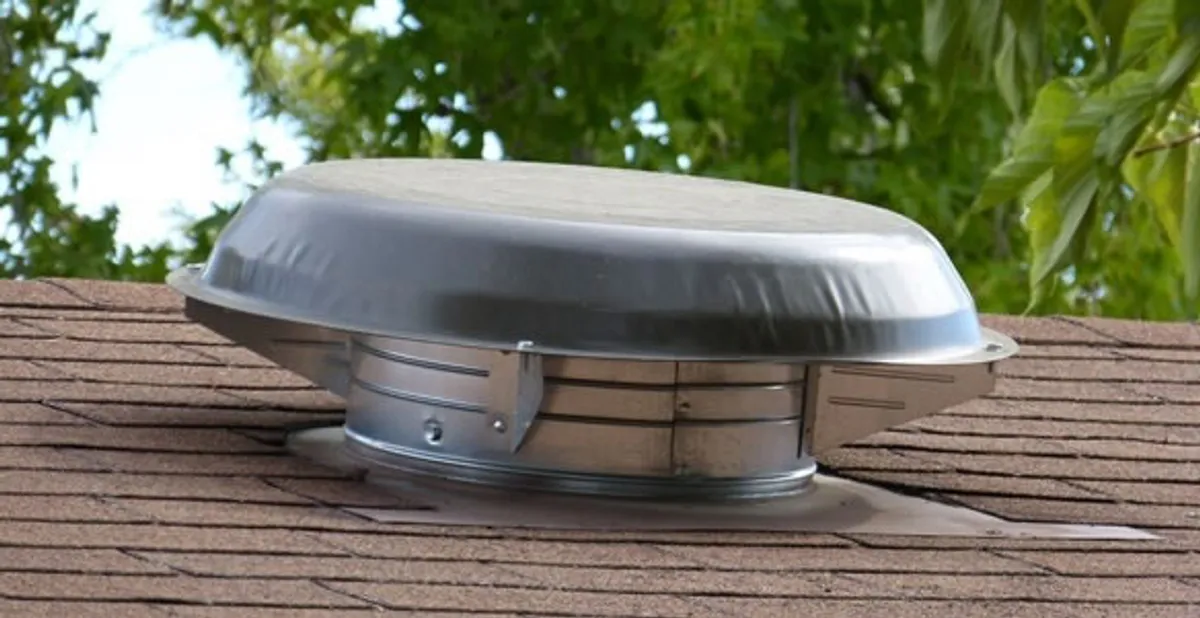 attic fan installation services with low-profile roof ventilation unit in Baton Rouge, LA