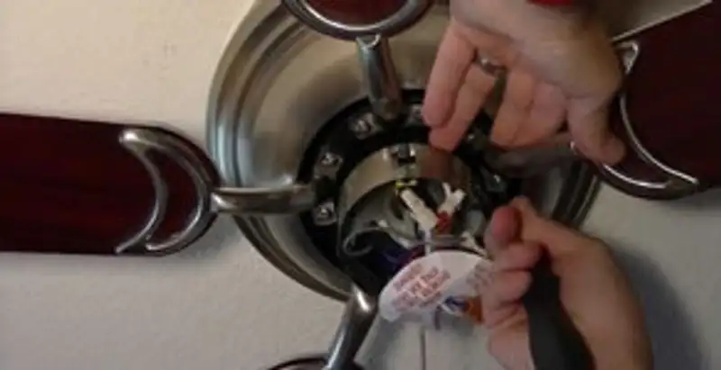 Ceiling fan installation with electrical wiring and mounting by professional electrician in Baton Rouge, LA