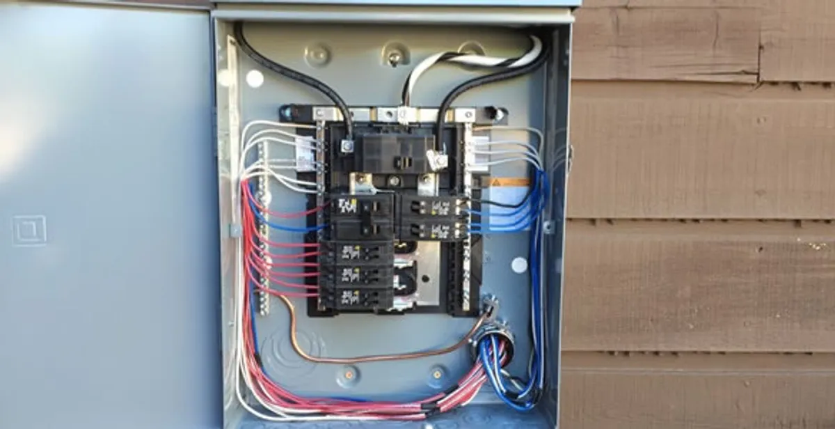 electrical panel upgrade service featuring newly installed electrical panel wired by licensed electricians in Baton Rouge, LA