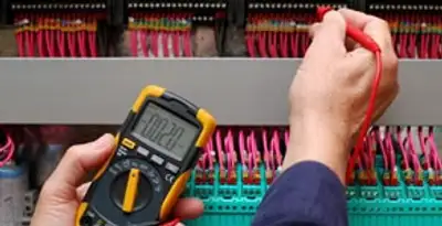 electrical service showing professional testing and troubleshooting of electrical panel by licensed electricians in Baton Rouge, LA