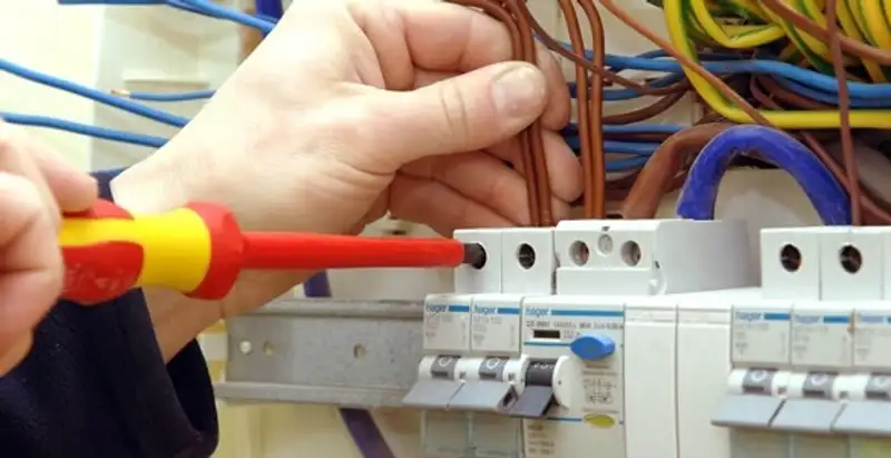 electrician services performing professional electrical panel wiring and connections in Baton Rouge, LA