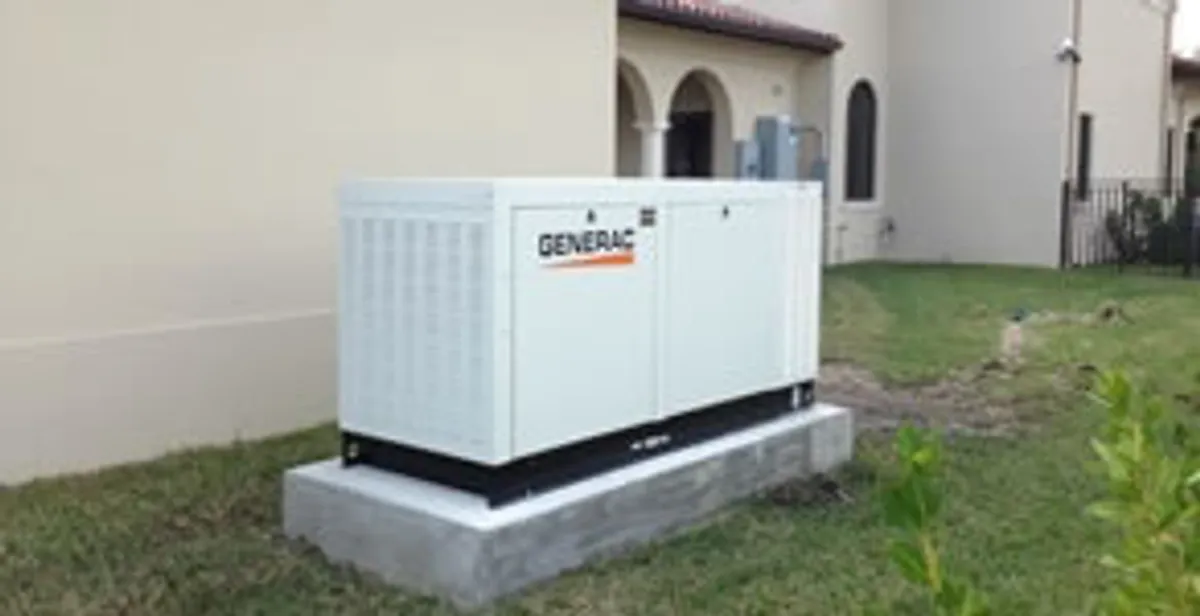 generator installation service showing standby generator professionally installed for residential power backup in Baton Rouge, LA