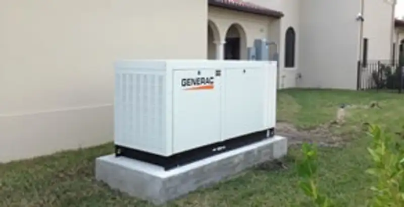 generator installation service showing standby generator professionally installed for residential power backup in Baton Rouge, LA