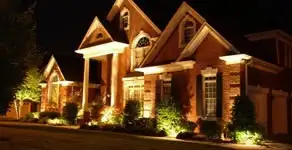 landscape lighting installation services enhancing residential exterior lighting in Baton Rouge, LA