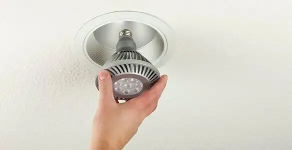 lighting installation service featuring recessed ceiling light installed by licensed professionals in Baton Rouge, LA