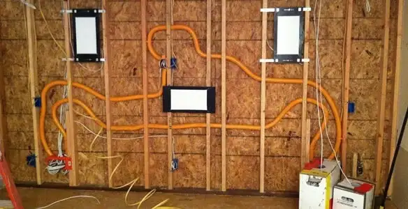 new construction wiring project displaying complete electrical system layout installed by professionals in Baton Rouge, LA