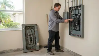 Electrical panel upgrade for an older home in Baton Rouge, LA by a professional electrician