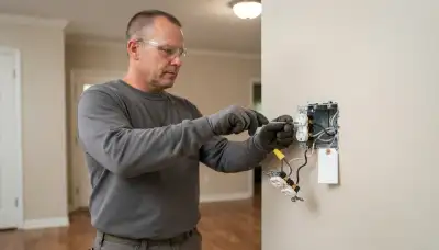 Electrician replacing a Baton Rouge, LA outlet with secure screw-terminal wiring for safer electrical service