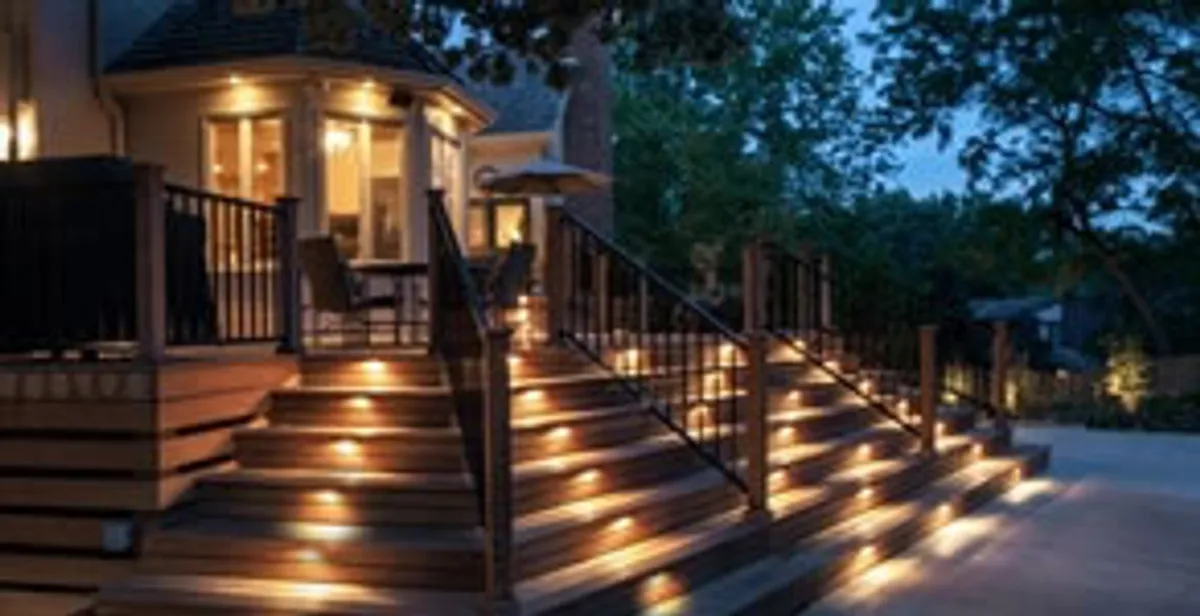 Residential electrician installing outdoor lighting for home safety in Baton Rouge, LA