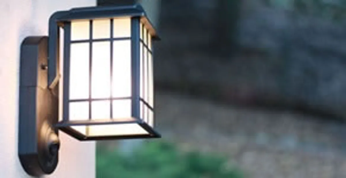 security light installation services with professionally mounted exterior wall light in Baton Rouge, LA