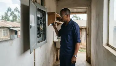 Electrician inspecting outdated wiring and loose connections during a whole-home electrical inspection in Addis, LA
