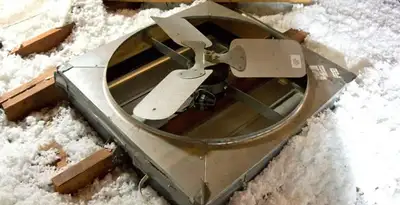 whole house fan installation services with attic-mounted ventilation unit in Baton Rouge, LA