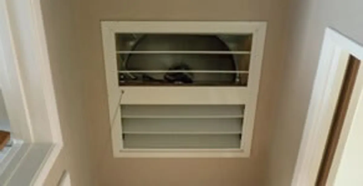 whole house fan installation services with ceiling-mounted ventilation system in Baton Rouge, LA