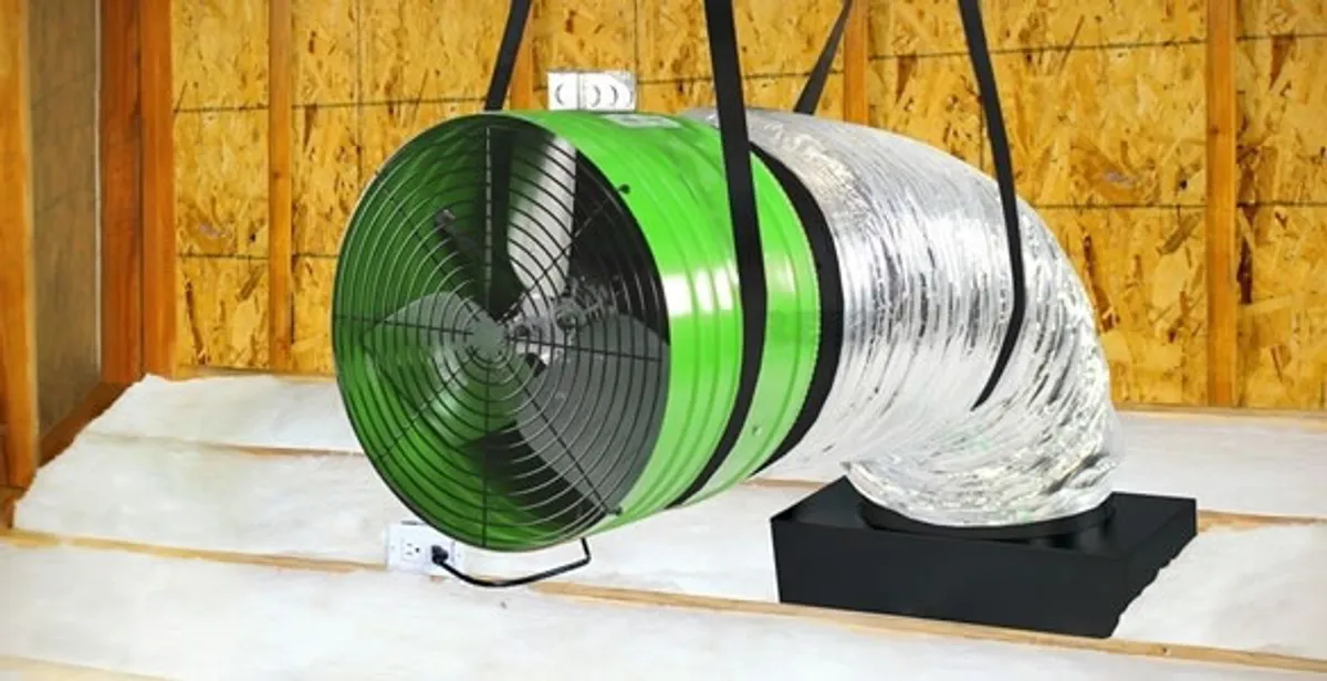 whole house fan installation services with professionally mounted ventilation fan system in Baton Rouge, LA