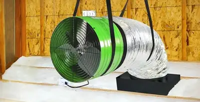 whole house fan installation services with professionally mounted ventilation fan system in Baton Rouge, LA